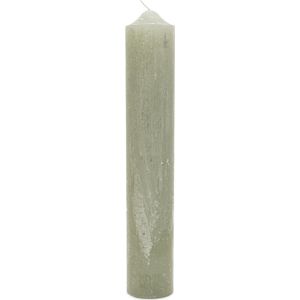 Riviera Maison Stompkaars, Cilinder kaars, 112-116 Branduren - RM Rustic Pillar Candle (ØxH) 7x40 - groen