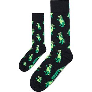 Matching sokken Dino groen | Zo Vader Zo Zoon/Dochter sokken | maat 41 - 46 en 4 - 6 jaar