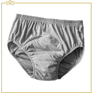 ATTREZZO® - Incontinentie onderbroek - Maat 3XL - Onderbroek - Volwassenen - Heren - Grijs - Incontinentiebroekjes