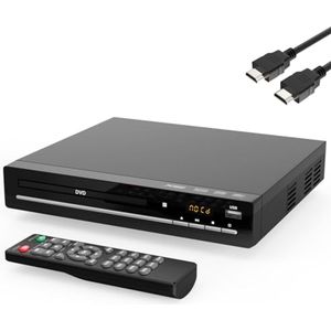 Regiovrije HD DVD-speler met HDMI en USB voor Tv - Mini CD-speler voor Thuis