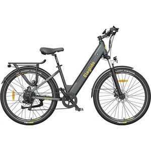 Eleglide T1 Step-Thru elektrische trekkingfiets 27,5 Inch CST-banden 36V 13Ah accu 250W borstelloze motor 25Km/h Shimano 7 versnellingen 100km maximaal bereik IPX4 waterdicht 120kg maximale belasting Dubbele schijfremmen - Grijs
