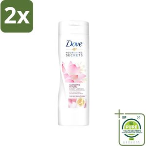 Dove - Glowing Ritual - Bodylotion - Verzorgend en stralend - 400 ml - Voordeelverpakking - 2 stuks - Dove bodylotion - Stralende huid