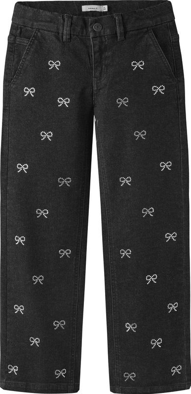 NAME IT - NKFROSE WIDE RHINE - Jeans - Meisjes - Subtiele Afgedragen Look