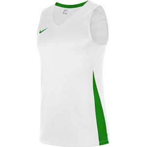 Nike team basketbal shirt heren wit groen NT0199104, maat L