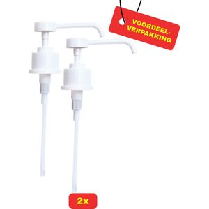 2x - Doseerpomp Hartmann - long nozzle - voor 350/500 ml BODE flacon - Voordeelverpakking!