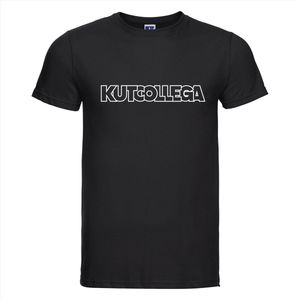Kut collega T-shirt - 100% Katoen - Maat M - Classic Fit - Zwart