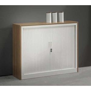 PANELENSET (ombouw t.b.v. roldeurkast) breed 120CM diep 43CM bladkleur Robson Eiken