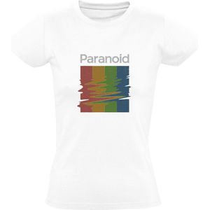 Paranoid Dames T-Shirt | Polaroid | Paranoia | Camera | Film | Foto | Video | Stoornis | Gek | Shirt