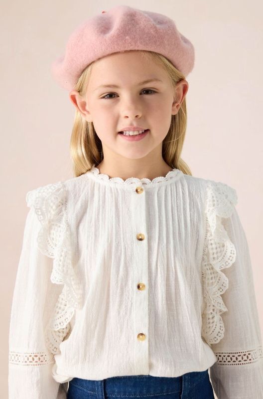 Sissy-Boy - Witte blouse met kant