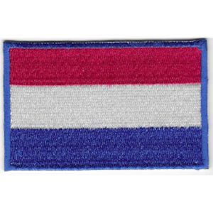 Nederlandse vlag patch 7,5 cm