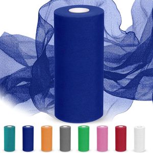 Tulle Fabric - Tulle Rolls - Tulle Wedding Decoration - Tulle Tutu Decoration - Skirts - Gift Wrapping - DIY Project - Donkerblauw