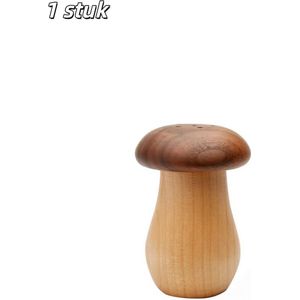 1 stuk - Tandenstokerhouder - Schattige paddestoelvorm - Vintage houten ontwerp - Geschikt voor keukens, huishoudens, restaurants, verjaardagen, Thanksgiving, Kerstmis en andere gelegenheden - Bruin