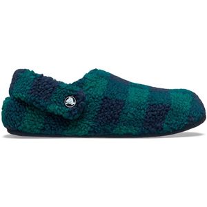 Crocs - Classic Buffalo Check Cozzzy - Pantoffels - Hosta / Navy
