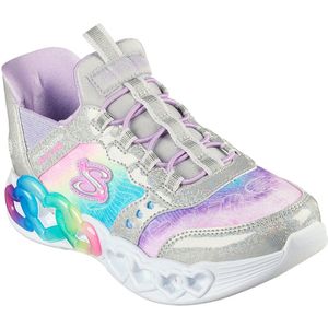 Skechers - Bungee Sneaker - Zilver - Verlichte Instappers