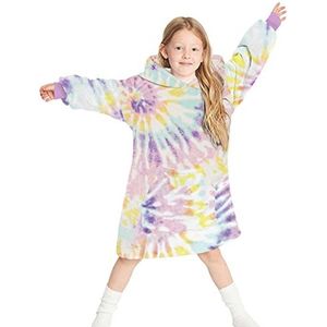 Oversized Hoodiedeken voor Kinderen - Warme Sherpa-Fleece Pullover met Capuchon