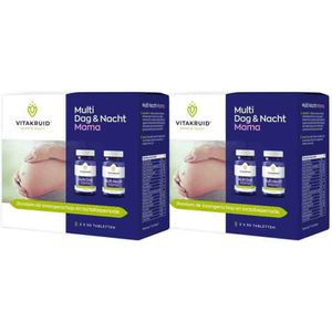 2x Vitakruid Multi Dag Nacht Mama 60 tabletten