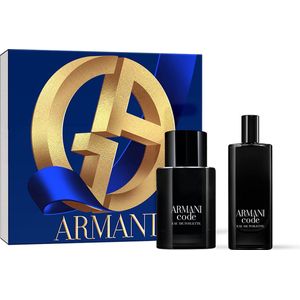 Armani Code Homme Giftset - 50 ml eau de toilette spray + 15 ml eau de toilette spray - cadeauset voor heren