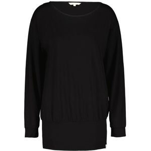 DIDI Dames Long loose tee crew in black maat 38
