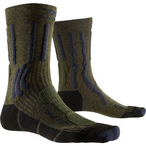 X-Socks Trek X CTN Outdoor  Sportsokken - Maat 39-41 - Unisex - donker groen/donker blauw/zwart