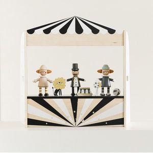 Petite Amélie Houten Speelgoed - Theater Circus - Vanaf 3 jaar - Set van 7 accessoires