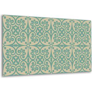 Tulup PVC Wandpaneel - Oosterse Sfeer Vinyl Wandpaneel - 100 cm x 50 cm - Beige PVC Muurpaneel - 1 stuk - Industrieel Muurpaneel - Zelfklevend Wandpaneel - Plaktegels Keuken en Badkamer