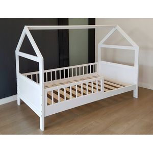 Huisbed - 140x70 cm - peuterbed - wit