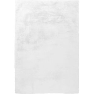 Grote kraan met de woonkamer van Kunstbont, gemakkelijk tapijt imitatiebont, waarschijnlijk zacht shaggy knuffeltapijt, Bonttapijt (imitatie) kleur: wit, afmetingen: 80 x 150 cm