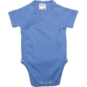 Beeren Bodywear Overslag Romper Met Korte Mouw - Riviera Blauw - Maat 50/56 25-003