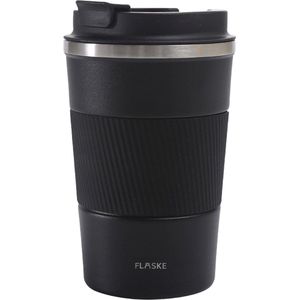 FLASKE Koffiebeker Coffee Cup - Night - 380ml - RVS Koffiebeker to Go van 380ML