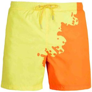 Sea'sons- Kids-Swimshort Solid -Orange Yellow - Maat 98/104