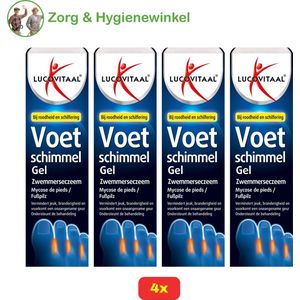 4x - Lucovitaal Voetschimmel Gel Zwemmerseczeem 30 ml - Voordeelverpakking!