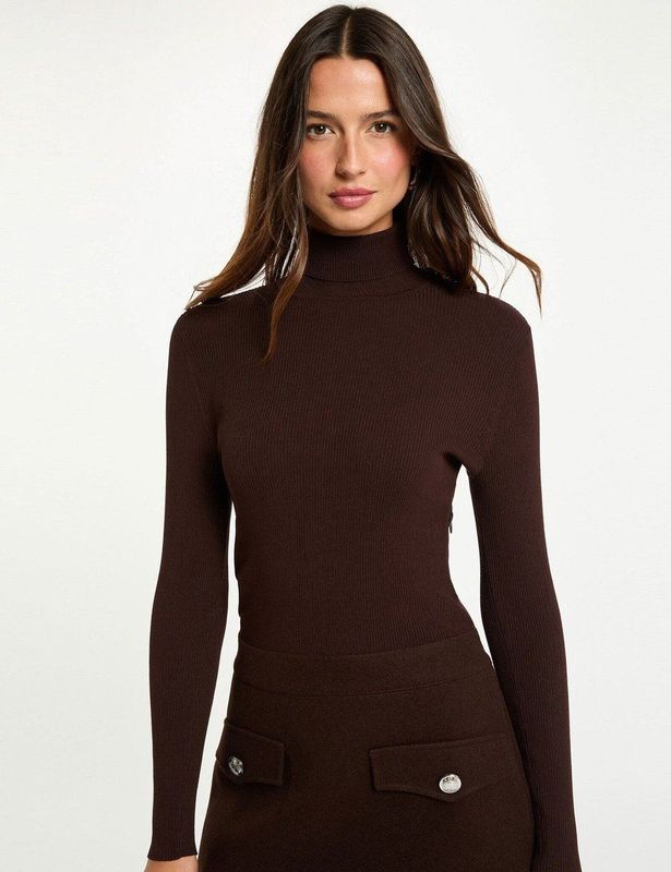 MORGAN Jurk, Koffie M, 32