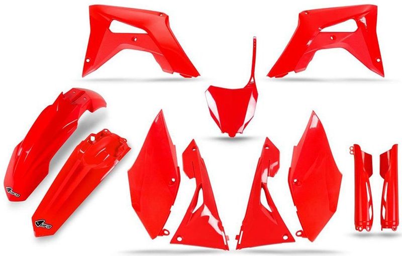 Ufo - Hokit126@111 - Plastic Set - Rood - Voor Honda CRF 450 R 2017-2020