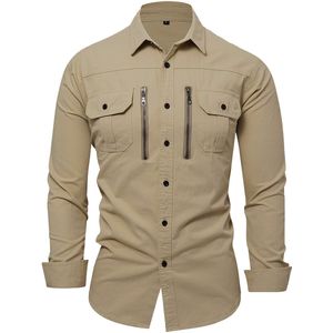 YOUTHUP Heren Modieus werkoverhemd - puur katoen - M