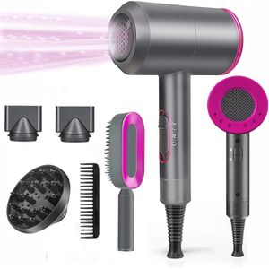 Haardroger met Ionen Technologie 1800 W - Professionele Föhn met 5 Opzetstukken en 3 Warmte-instellingen