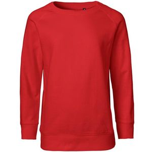 Neutral - Classic Kinder Sweater - Red - 100% Biologisch Katoen maat 128/134