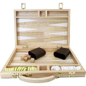 Sunnylife - Wooden Backgammon - Hout - Multicolor