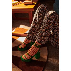 Sticky SIS - socks | stripes | french pink + vin rouge