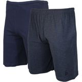 Donnay - Ess. joggingshort - Navy/Deep blue marl - Sportshort - 2-Pack
