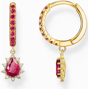 Thomas Sabo - Hoepeloorbellen - Geel Goud Verguld - Gerecycled Zilver - Zirkoon