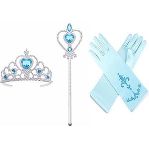 Het Betere Merk - Speelgoed - Prinsessen - Verkleedkleren Meisje - Toverstaf - Handschoenen - Kroon