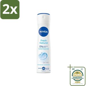 Nivea - Deodorant Spray - Fresh Natural - 48 Uur Lang Werkend - 150 ml - Voordeelverpakking - 2 stuks - NIVEA Deodorant Spray - Anti-transpirant