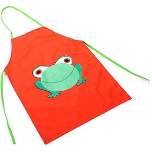Kinder keukenschort | kikker |makkelijk afwasbaar | kliederschort | oranje