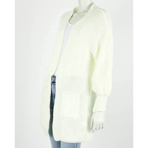 Vest - Lady - Middellang - Ecru - One Size (Maat 38 t/m 40/42)