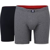 Ceceba heren boxer extra lang (2-pack) - donkerblauw gestreept - Maat: 3XL