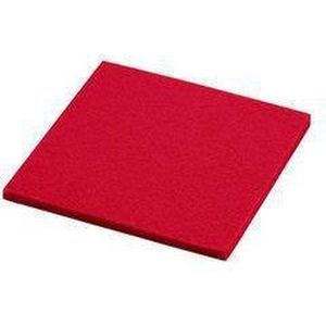 Daff Onderzetter - Vilt - Vierkant - 10 x 10 cm - Fire - Rood