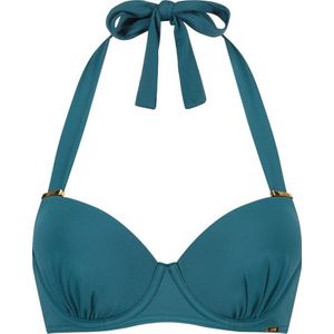 Sapph - Voorgevormde bikinitop voor vrouwen - Met beugel - Met haltersluiting - Multi-way - Mystique - Petrol - maat 80D