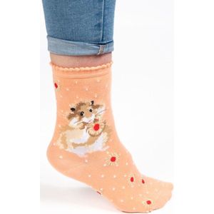 Wrendale Sokken - Hamster - 'Diet Starts Tomorrow' Hamster socks