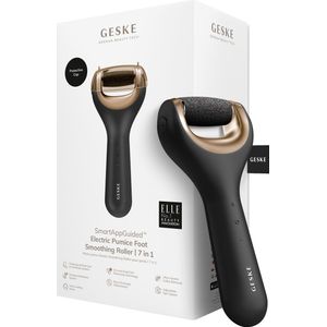 GESKE Electric Pumice Foot Smoothing Roller | 7 in 1 | Elektrische Voetvijl & Exfoliator | Langdurige Puimsteen | Voor Zachte Voeten | Geavanceerde Eeltverwijdering | Ideaal voor je Pedicureset