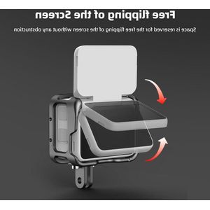 Beschermkooi voor Insta360 GO3 - Aluminiumlegering, lichtgewicht, microfooncompatibel.